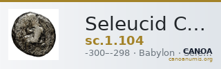 Seleucid Coins (part 1) 104 — CANOA