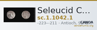 Seleucid Coins (part 1) 1042.1 — CANOA
