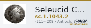 Seleucid Coins (part 1) 1043.2 — CANOA