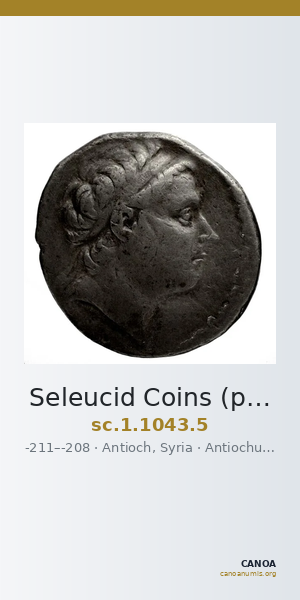 Seleucid Coins (part 1) 1043.5 — CANOA