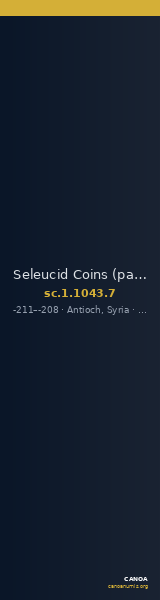 Seleucid Coins (part 1) 1043.7 — CANOA