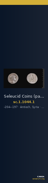 Seleucid Coins (part 1) 1044.1 — CANOA