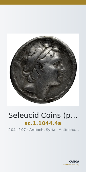 Seleucid Coins (part 1) 1044.4a — CANOA