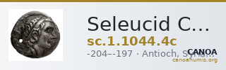 Seleucid Coins (part 1) 1044.4c — CANOA