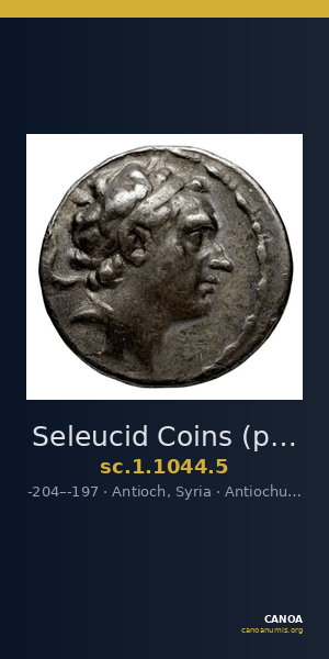 Seleucid Coins (part 1) 1044.5 — CANOA