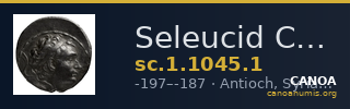 Seleucid Coins (part 1) 1045.1 — CANOA
