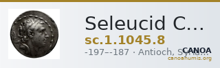 Seleucid Coins (part 1) 1045.8 — CANOA
