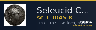 Seleucid Coins (part 1) 1045.8 — CANOA