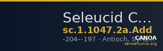 Seleucid Coins (part 1) 1047.2a.Add — CANOA