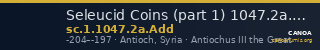 Seleucid Coins (part 1) 1047.2a.Add — CANOA