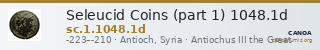 Seleucid Coins (part 1) 1048.1d — CANOA
