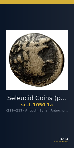 Seleucid Coins (part 1) 1050.1a — CANOA