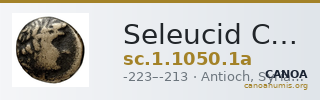 Seleucid Coins (part 1) 1050.1a — CANOA