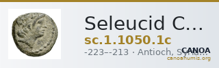 Seleucid Coins (part 1) 1050.1c — CANOA