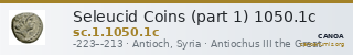 Seleucid Coins (part 1) 1050.1c — CANOA
