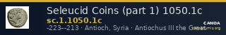 Seleucid Coins (part 1) 1050.1c — CANOA