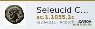 Seleucid Coins (part 1) 1055.1c — CANOA