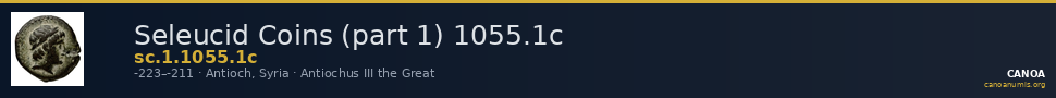 Seleucid Coins (part 1) 1055.1c — CANOA