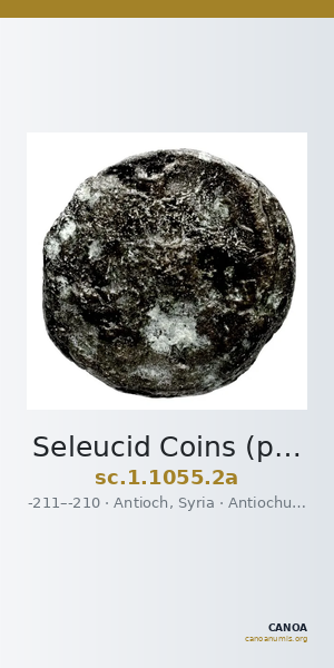 Seleucid Coins (part 1) 1055.2a — CANOA