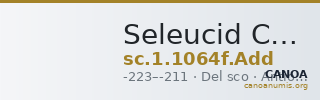 Seleucid Coins (part 1) 1064f.Add — CANOA