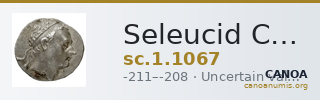 Seleucid Coins (part 1) 1067 — CANOA