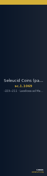Seleucid Coins (part 1) 1069 — CANOA