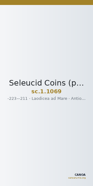 Seleucid Coins (part 1) 1069 — CANOA