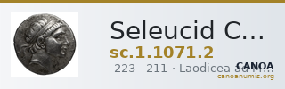 Seleucid Coins (part 1) 1071.2 — CANOA