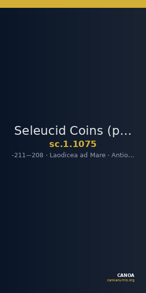 Seleucid Coins (part 1) 1075 — CANOA