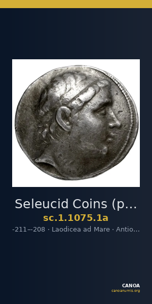 Seleucid Coins (part 1) 1075.1a — CANOA