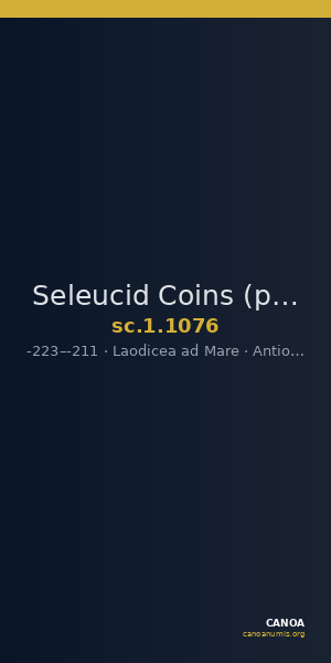 Seleucid Coins (part 1) 1076 — CANOA