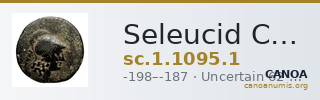 Seleucid Coins (part 1) 1095.1 — CANOA