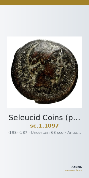 Seleucid Coins (part 1) 1097 — CANOA