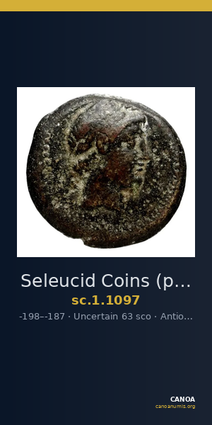 Seleucid Coins (part 1) 1097 — CANOA