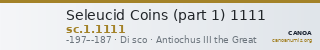 Seleucid Coins (part 1) 1111 — CANOA