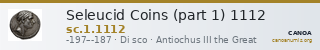 Seleucid Coins (part 1) 1112 — CANOA