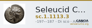 Seleucid Coins (part 1) 1113.3 — CANOA