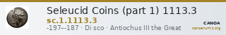 Seleucid Coins (part 1) 1113.3 — CANOA