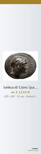 Seleucid Coins (part 1) 1113.4 — CANOA