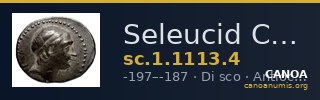 Seleucid Coins (part 1) 1113.4 — CANOA