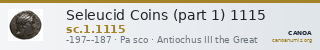 Seleucid Coins (part 1) 1115 — CANOA
