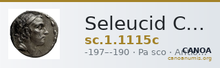 Seleucid Coins (part 1) 1115c — CANOA