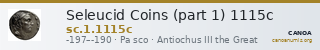 Seleucid Coins (part 1) 1115c — CANOA