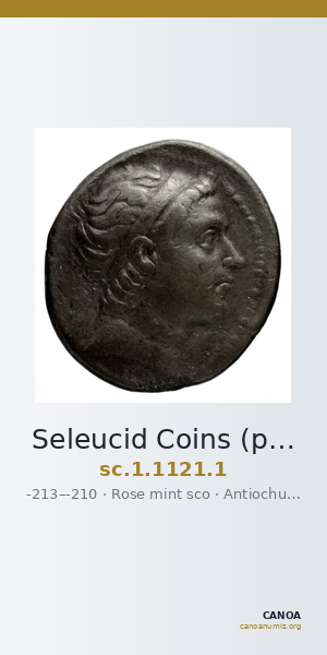 Seleucid Coins (part 1) 1121.1 — CANOA