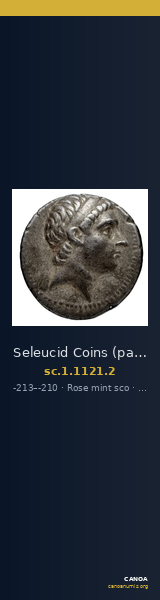 Seleucid Coins (part 1) 1121.2 — CANOA