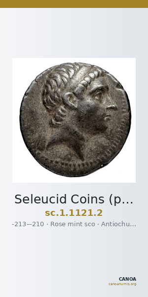 Seleucid Coins (part 1) 1121.2 — CANOA