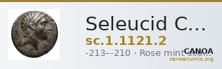 Seleucid Coins (part 1) 1121.2 — CANOA