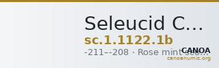 Seleucid Coins (part 1) 1122.1b — CANOA