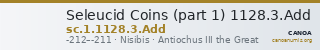 Seleucid Coins (part 1) 1128.3.Add — CANOA