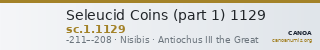 Seleucid Coins (part 1) 1129 — CANOA